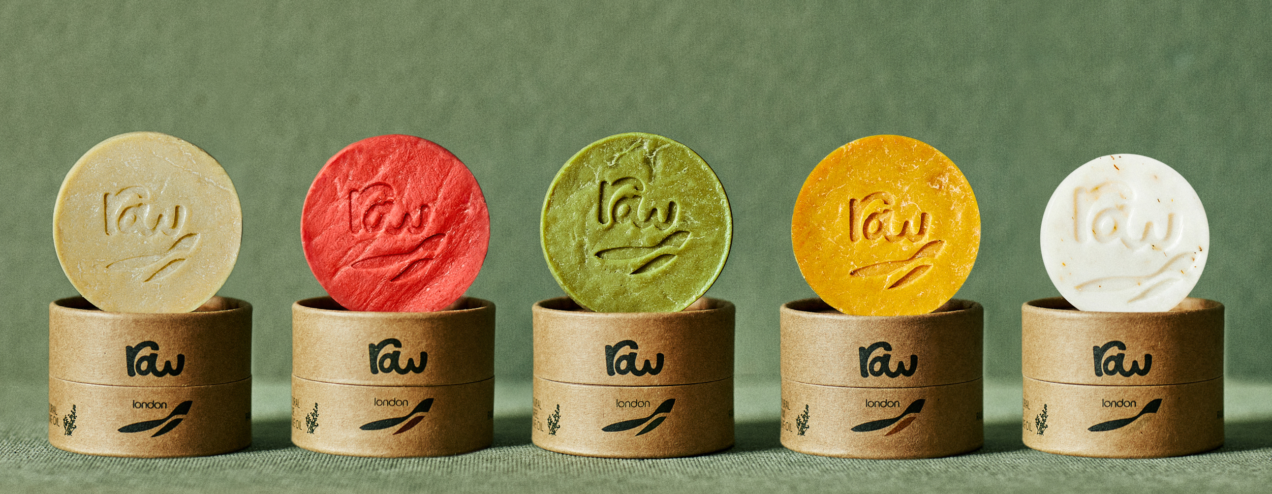 Aelo Raw Soap London — five natural soaps
